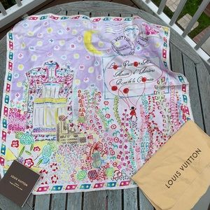 Louis Vuitton 100% Silk Scarf